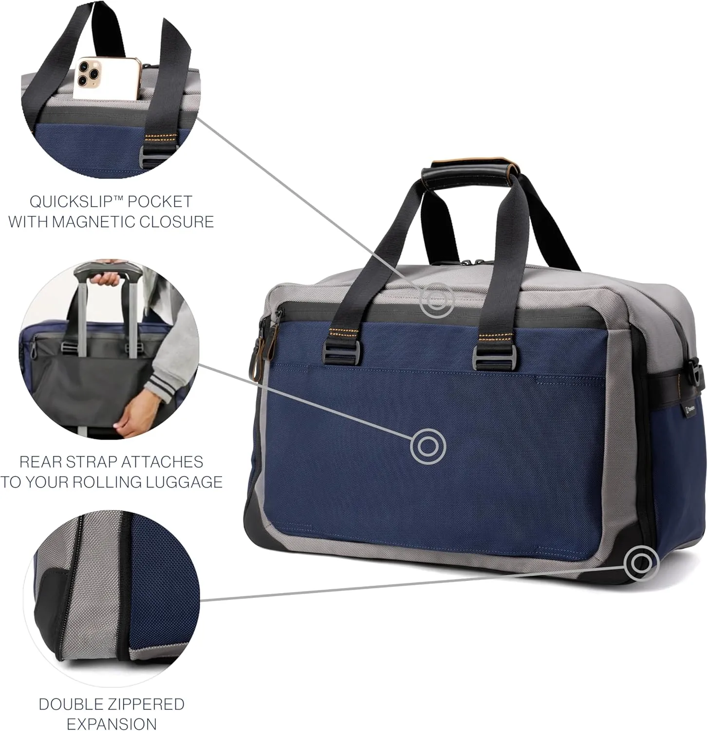 Travelpro Altitude Double Expansion Travel Duffel Bag, 40-48l