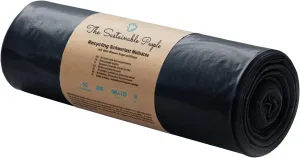 TSP Heavy Duty Bin Bags 240 L - Made from at least 90% Post-Consumer Waste (PE) - Blue Angel Certified - Pack of 10 - Extremely Tear-Resistant (70 μm) - 1000 x 1250 mm - Ideal for Renovation and