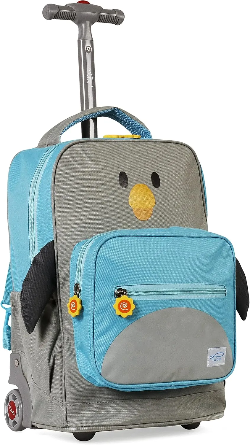 TWISE SIDE-KICK SCHOOL, TRAVEL ROLLING BACKPACK FOR KIDS AND TODDLERS