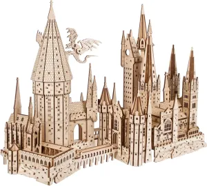 UGEARS Harry Potter Hogwarts Castle Building Blocks for Adults - Harry Potter Wooden Puzzle for Teens - 3D Jigsaw Puzzles for Adults - Harry Potter Castle Model
