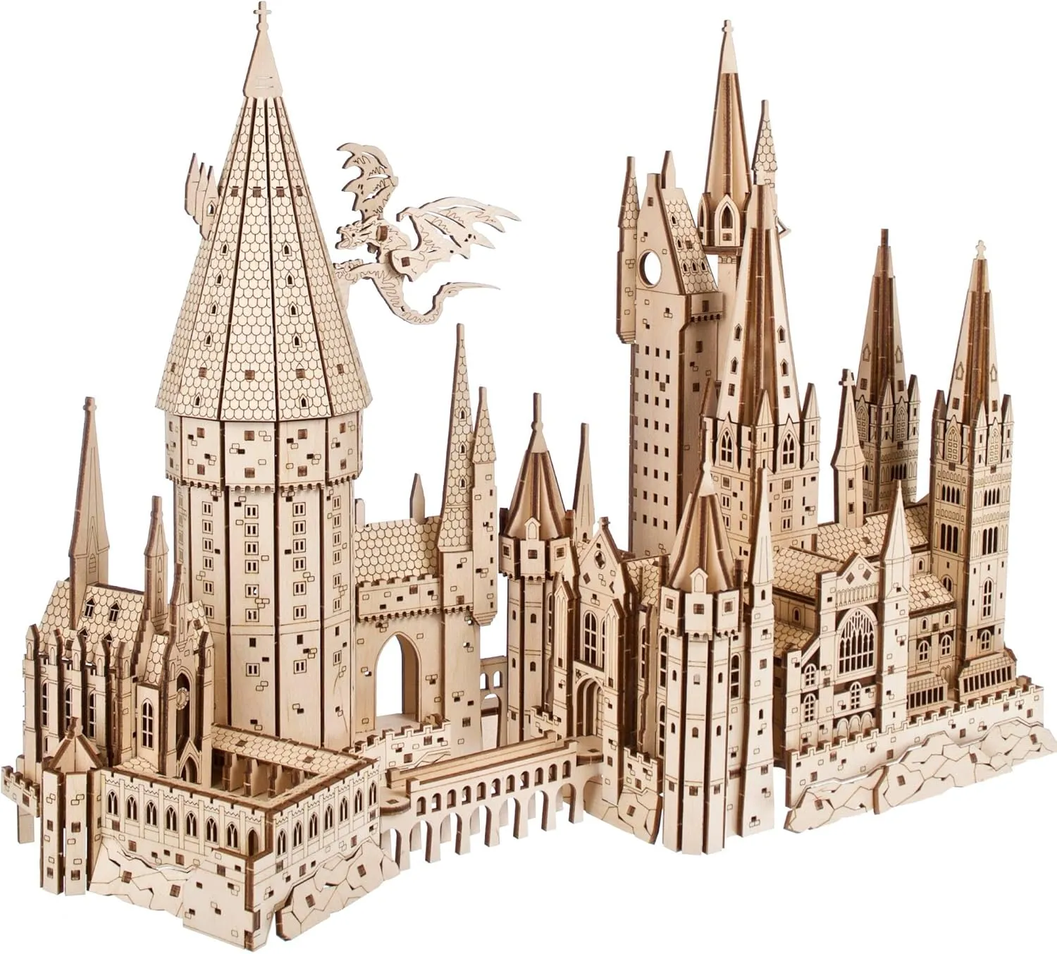UGEARS Harry Potter Hogwarts Castle Building Blocks for Adults - Harry Potter Wooden Puzzle for Teens - 3D Jigsaw Puzzles for Adults - Harry Potter Castle Model