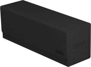 Ultimate Guard Arkhive 400 , Deck Case for 400 Double-Sleeved TCG Cards, Black, Compatible with Boulders, Magnetic Closure & Microfiber Inner Lining