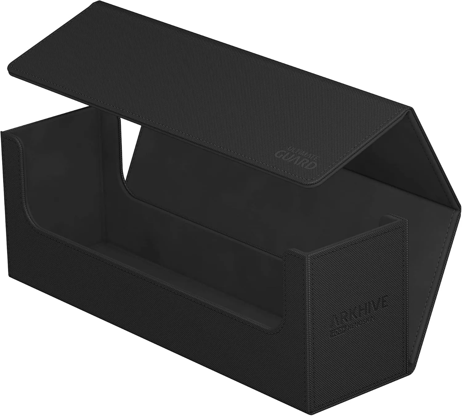 Ultimate Guard Arkhive 400 , Deck Case for 400 Double-Sleeved TCG Cards, Black, Compatible with Boulders, Magnetic Closure & Microfiber Inner Lining