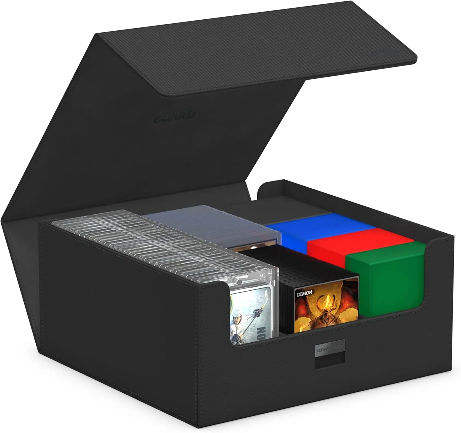 Ultimate Guard Treasurehive 90 , Magnetic Case for 90 Magnetic Card Cases (35pt) or Over 370  Toploaders, Black, Magnetic Closure & Snaplock Mechanism…