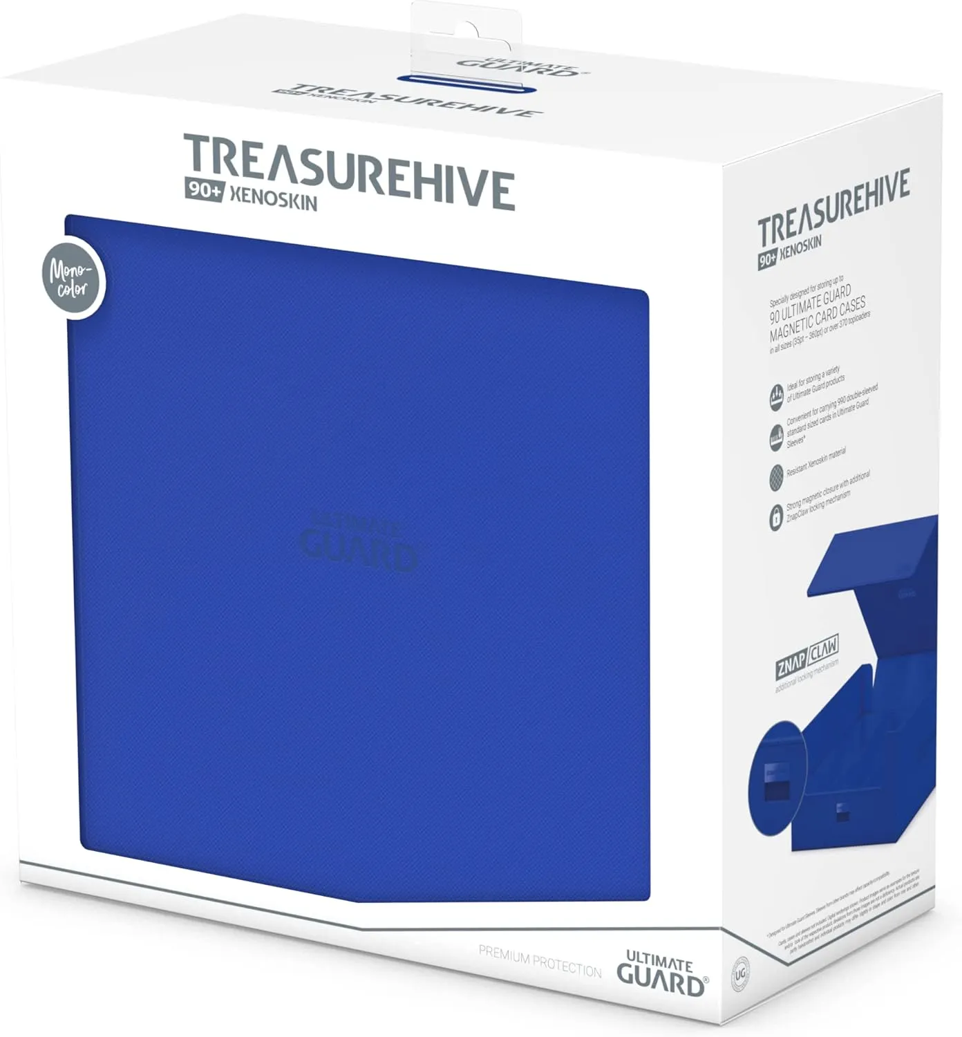 Ultimate Guard Treasurehive 90 , Magnetic Case for 90 Magnetic Card Cases (35pt) or Over 370  Toploaders, Blue, Magnetic Closure & Snaplock Mechanism…