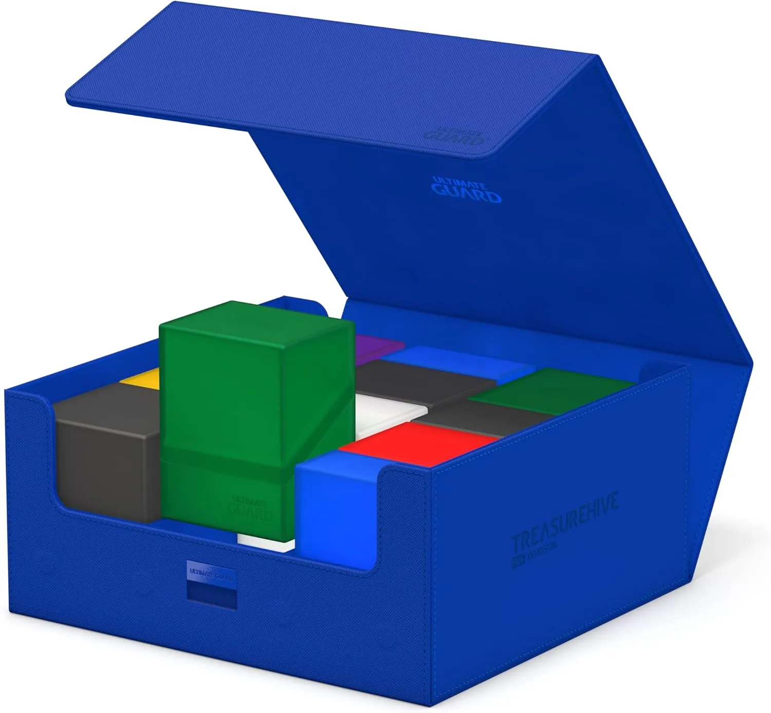 Ultimate Guard Treasurehive 90 , Magnetic Case for 90 Magnetic Card Cases (35pt) or Over 370  Toploaders, Blue, Magnetic Closure & Snaplock Mechanism…