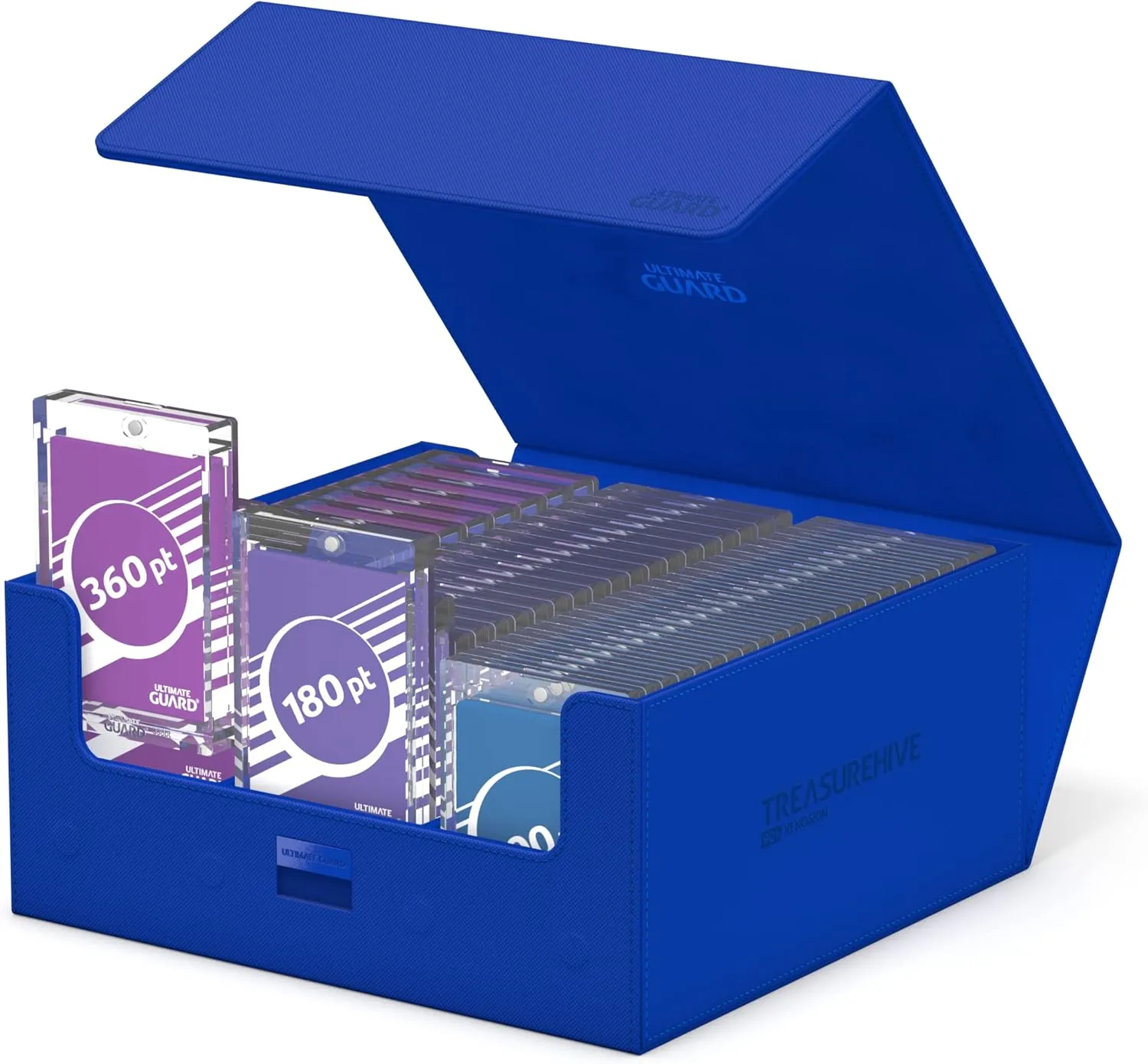 Ultimate Guard Treasurehive 90 , Magnetic Case for 90 Magnetic Card Cases (35pt) or Over 370  Toploaders, Blue, Magnetic Closure & Snaplock Mechanism…