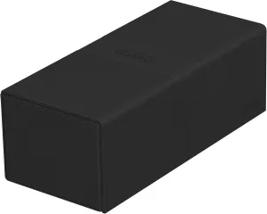 Ultimate Guard Twin Flip'n'Tray 266 , Deck Case for 266 Double-Sleeved TCG Cards   Dice Tray, Black, Independent Magnetic Closure & Microfiber Inner Lining