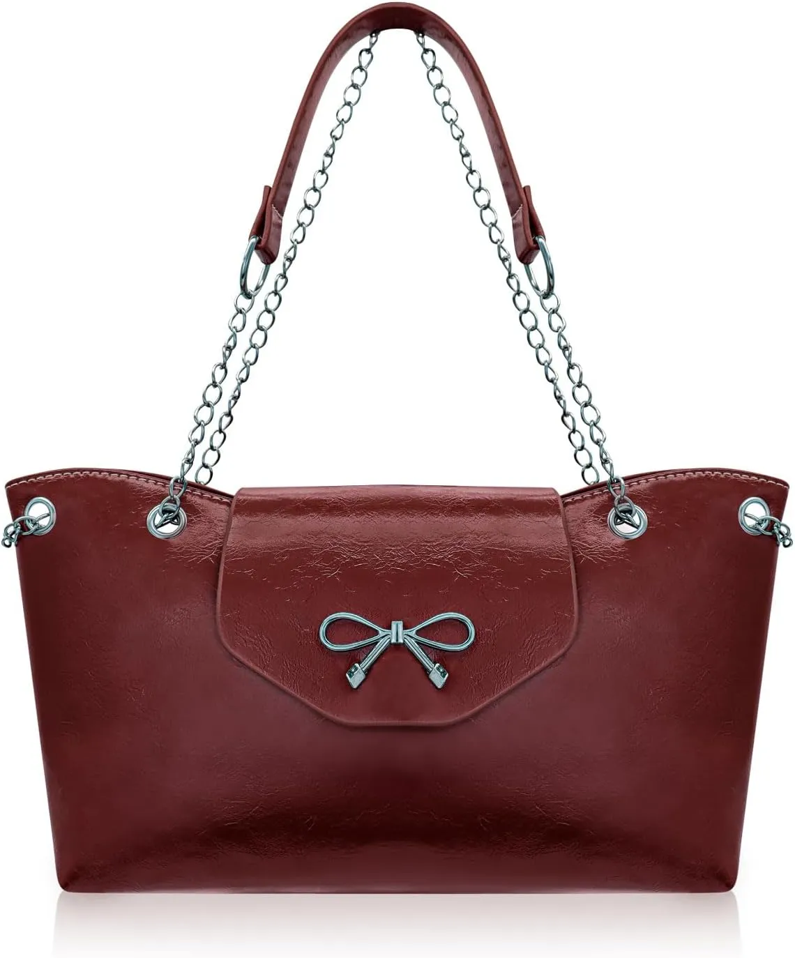 Underarm Bag, Leather Retro Armpit Shoulder Bag Multi-Purpose Ladies Handbags with Snap Button Fashion Armpit Bag