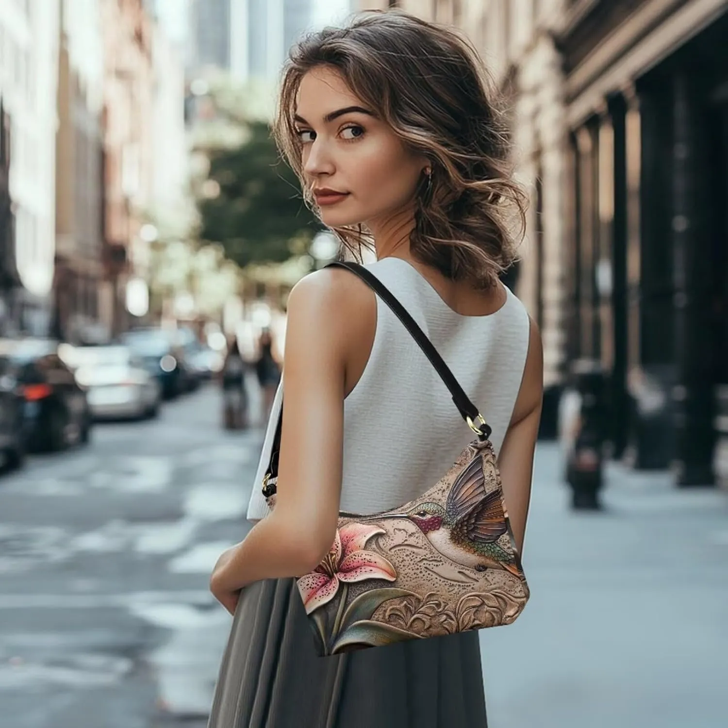 Underarm Shoulder Bag for Women Clutch Purse Handbag Pu Leather Tote Hobo Bag with Zipper Closure