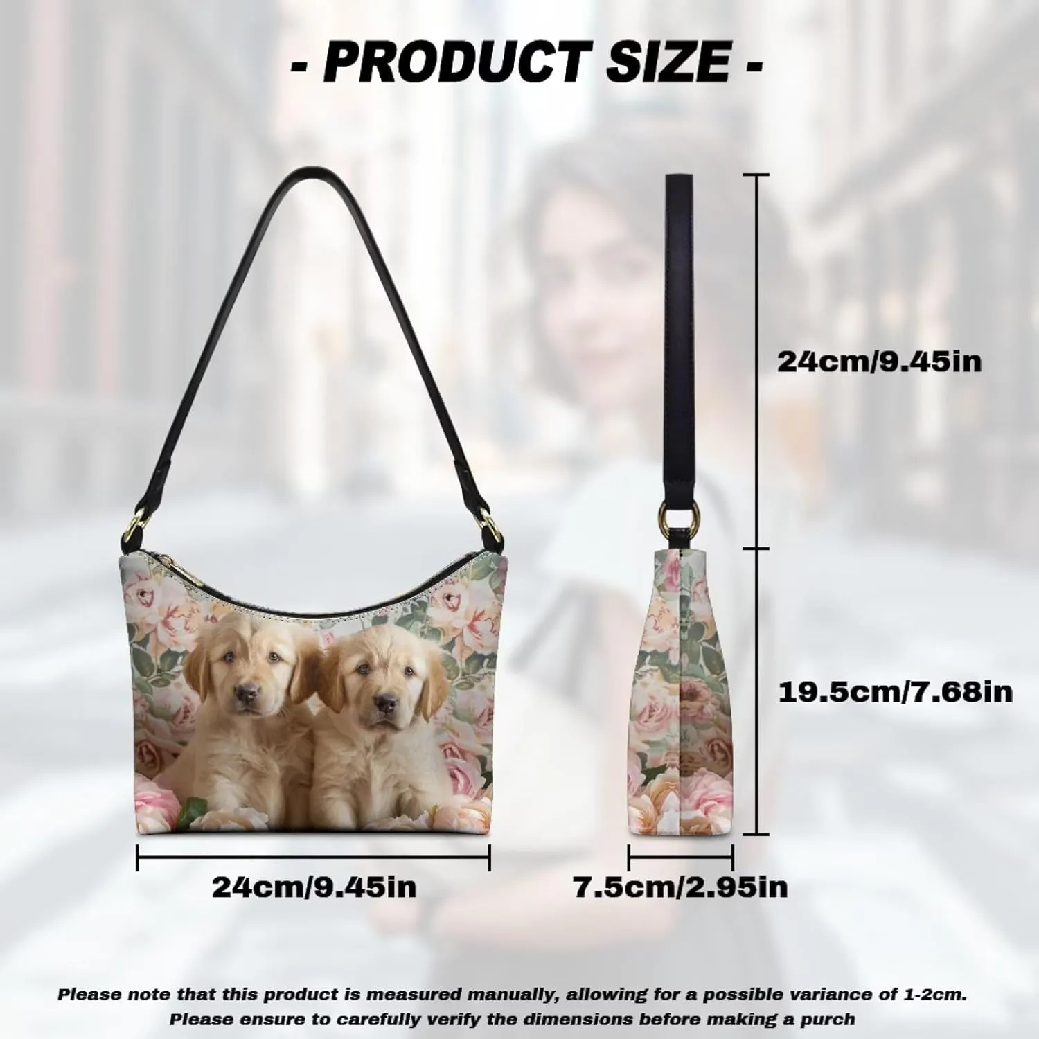 Underarm Shoulder Bag for Women Clutch Purse Handbag Pu Leather Tote Hobo Bag with Zipper Closure