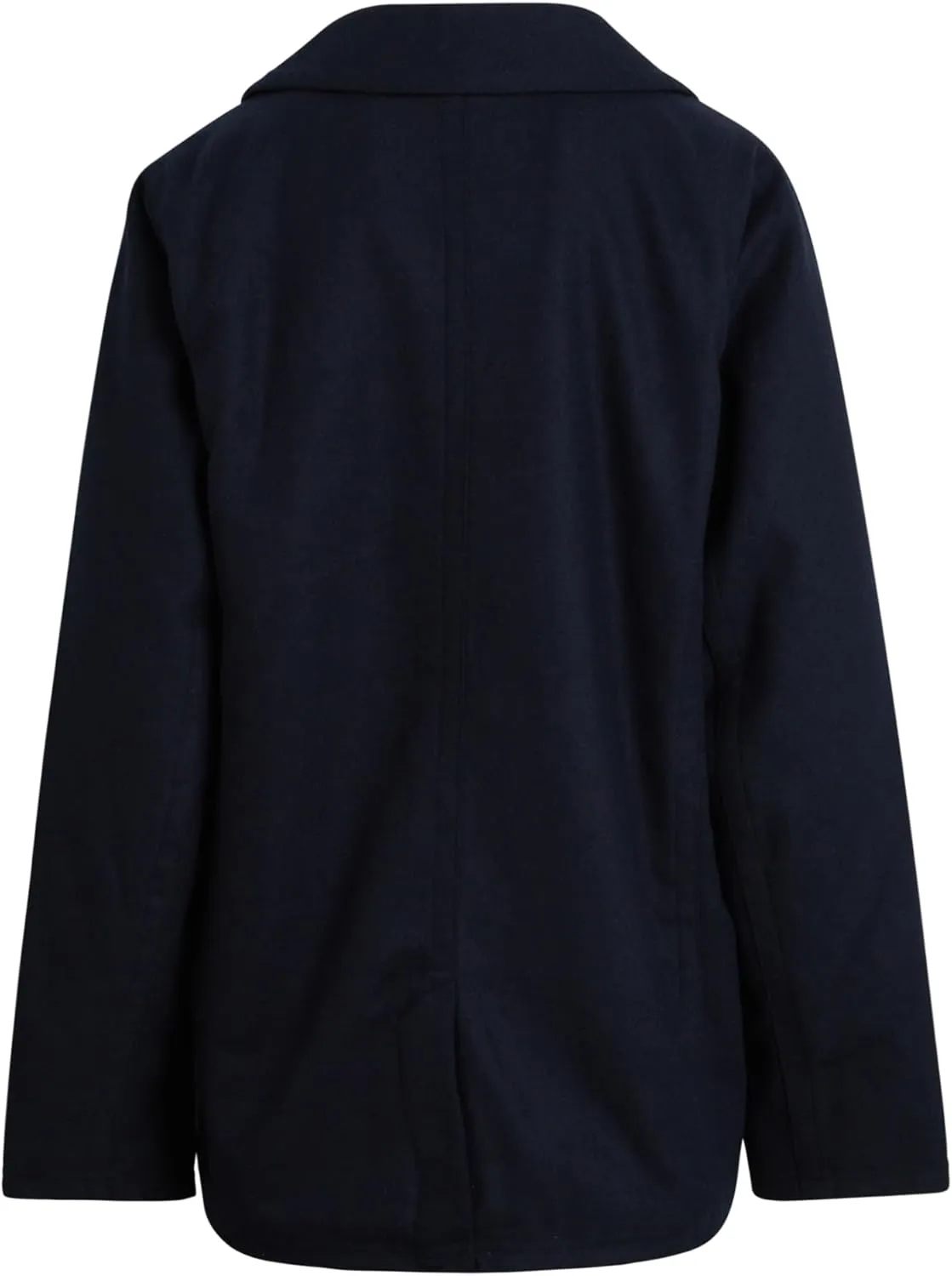URBAN REPUBLIC Boys' Peacoat - Double Breasted Mixed Wool Dress Coat with Soft Faux Fur Lining and Flap Pockets (Sizes: 4-20)