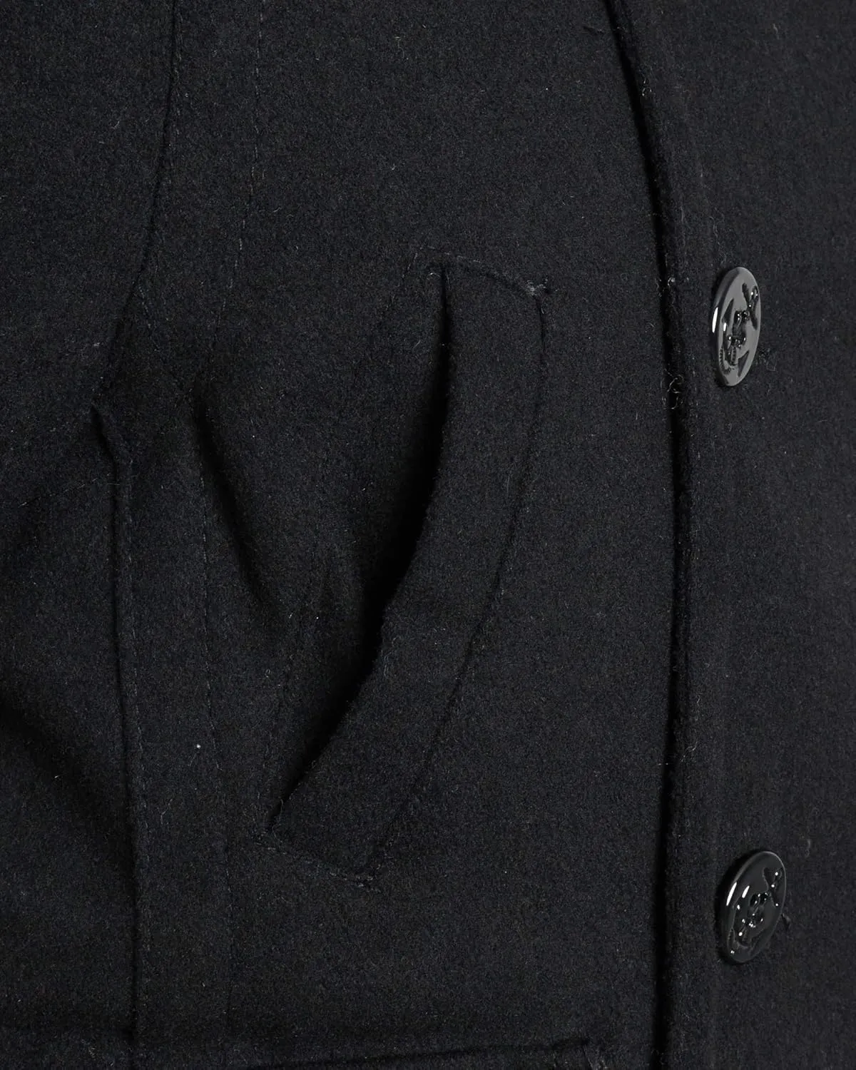 URBAN REPUBLIC Boys' Peacoat - Double Breasted Mixed Wool Dress Coat with Soft Faux Fur Lining and Flap Pockets (Sizes: 4-20)