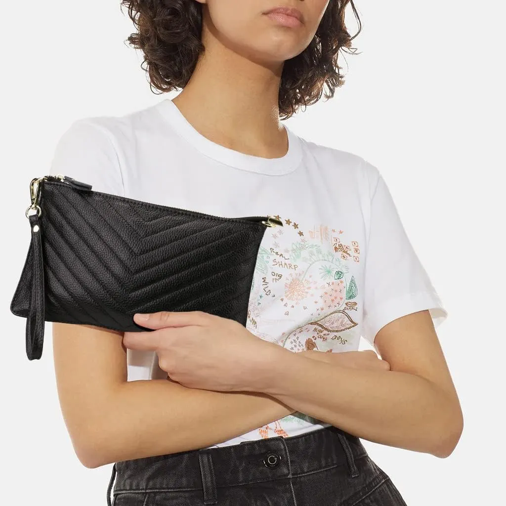 Uromee Wristlet Wallet Clutch Purses for Women Genuine Leather Crossbody Bag Handbag with Detachable Shoulder Chain