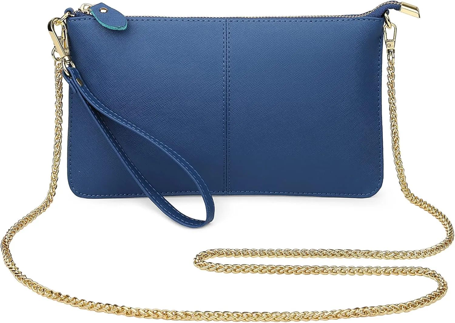 Uromee Wristlet Wallet Clutch Purses for Women Genuine Leather Crossbody Bag Handbag with Detachable Shoulder Chain
