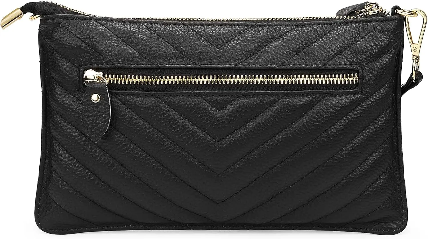 Uromee Wristlet Wallet Clutch Purses for Women Genuine Leather Crossbody Bag Handbag with Detachable Shoulder Chain