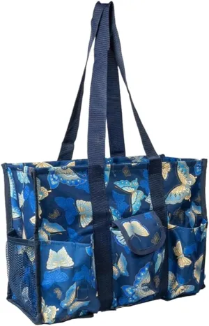 Utility Tote Bag with Zipper Top - Large Multipurpose Tote Organizer Bag