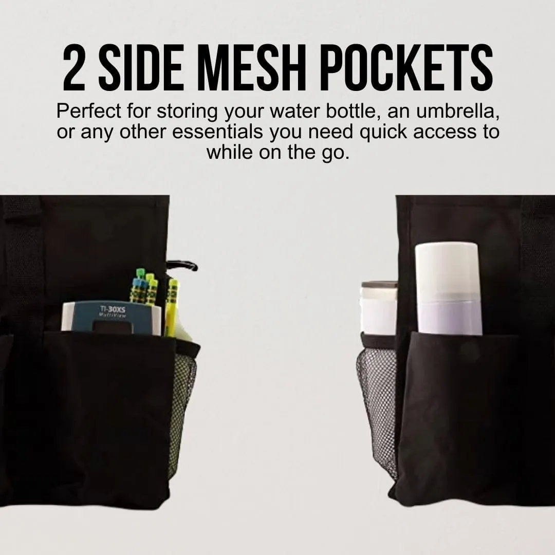Utility Tote Bag with Zipper Top - Large Multipurpose Tote Organizer Bag