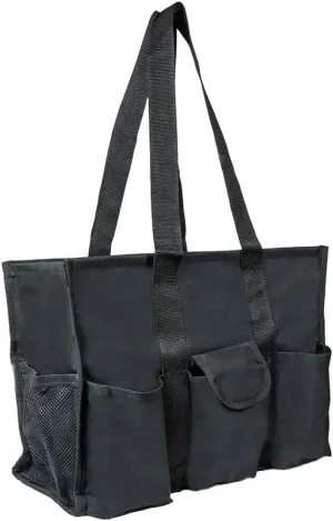 Utility Tote Bag with Zipper Top - Large Multipurpose Tote Organizer Bag