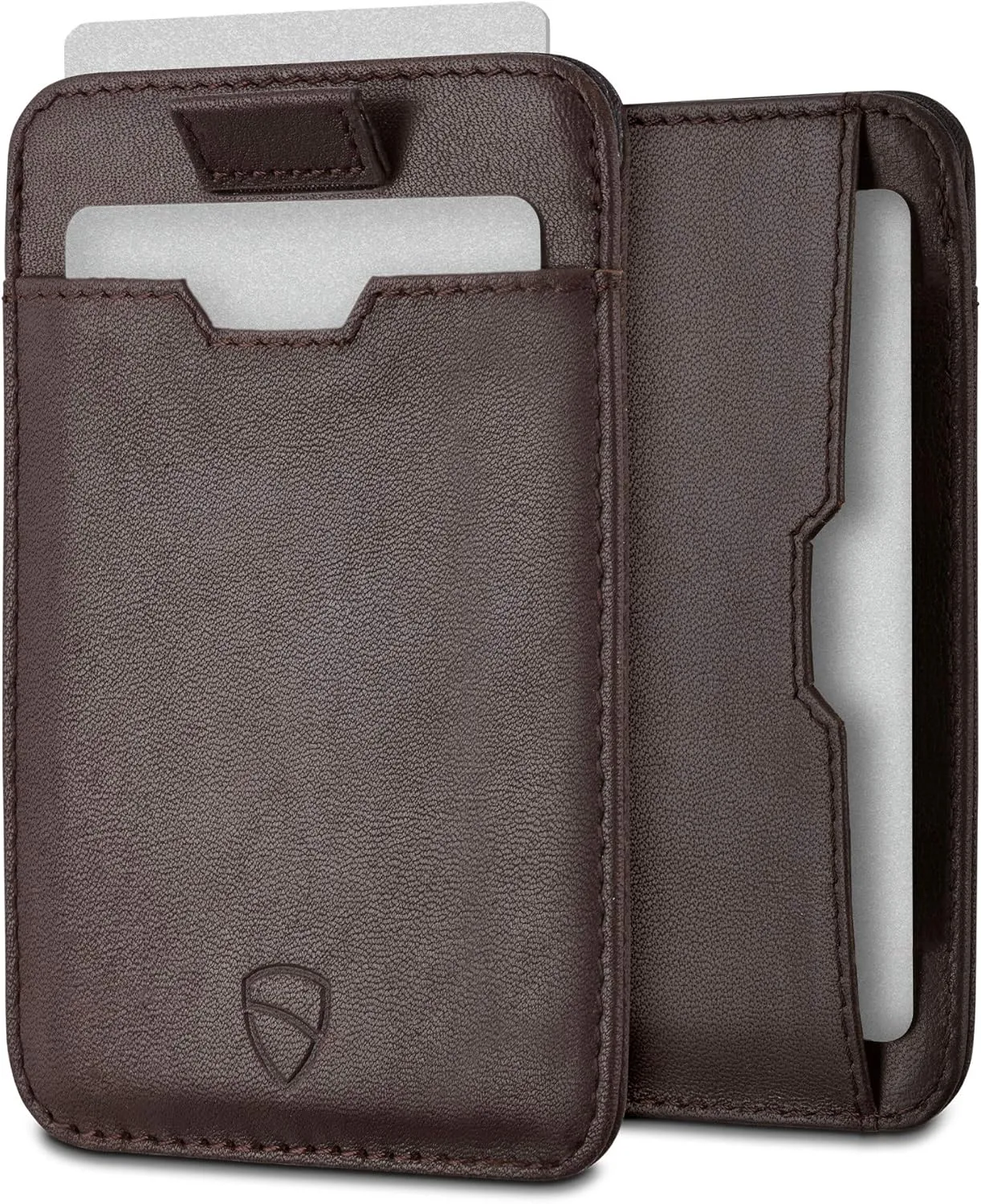 Vaultskin CHELSEA Mens RFID Blocking Slim Leather Card Wallet - Minimalist Front Pocket Cardholder