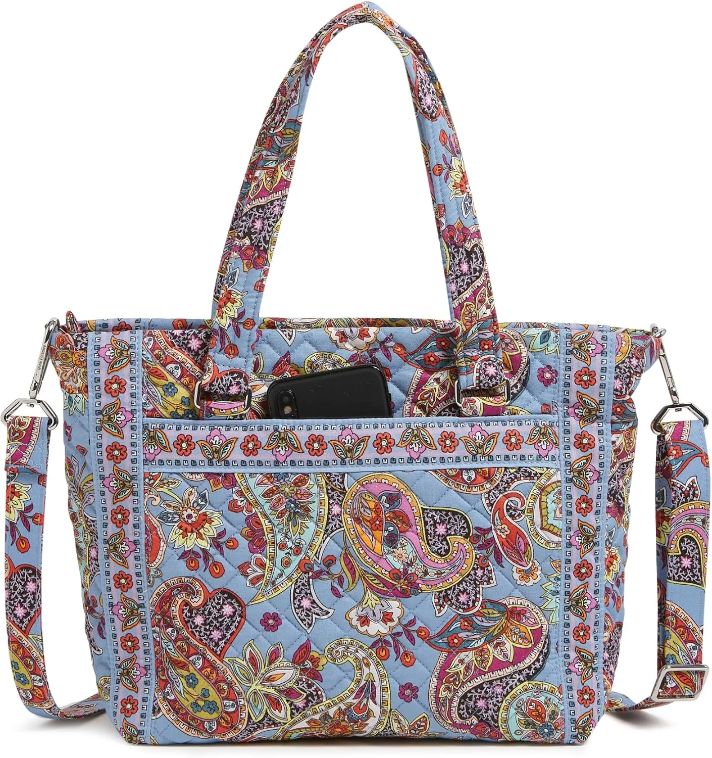 Vera Bradley Women's Cotton Multi-strap Shoulder Satchel Purse