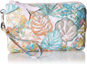 Vera Bradley Women's Cotton Wristlet with RFID Protection