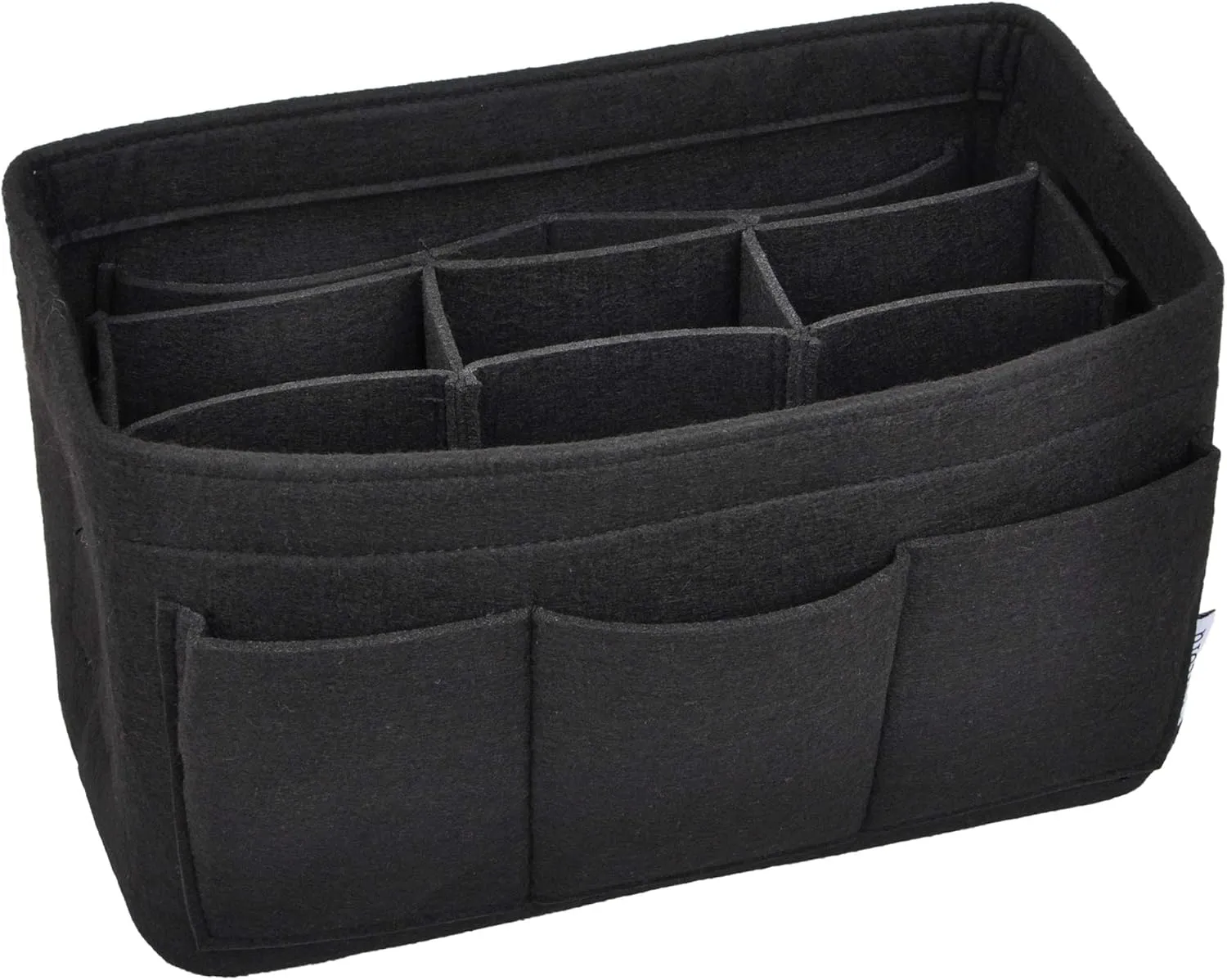 Vercord Felt Purse Organizer Handbag Insert Liner Shaper Bag in Bags for Speedy Neverfull Tote Black Large