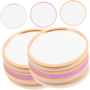 VICASKY 24pcs Compact Travel Makeup Mirror Mini Folding Mirror for Women Girls Decorative Surface Random Style