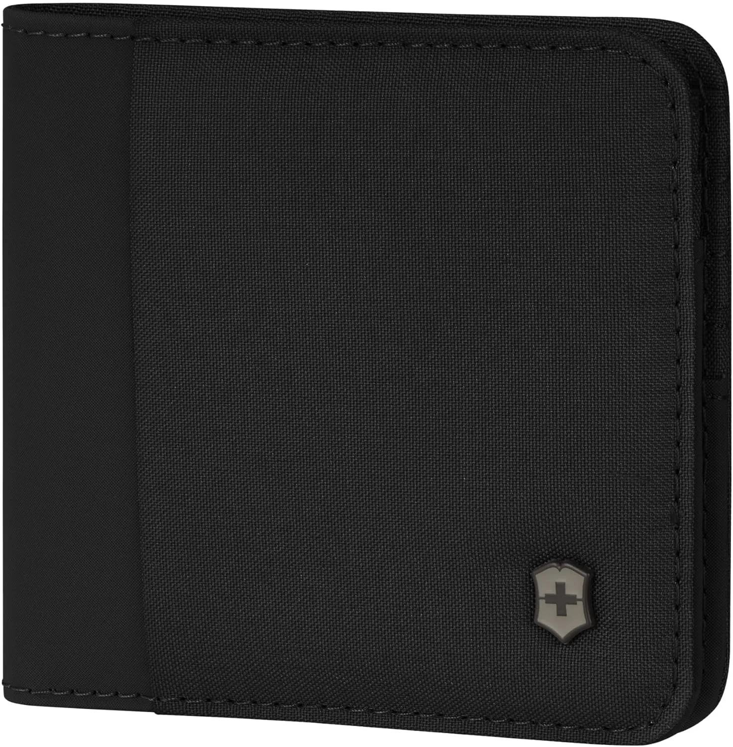 Victorinox Travel Essentials, Bi-Fold Wallet, RFID Wallet with Bill Compartment, Card Slots, ID Window and Coin Pocket - Black