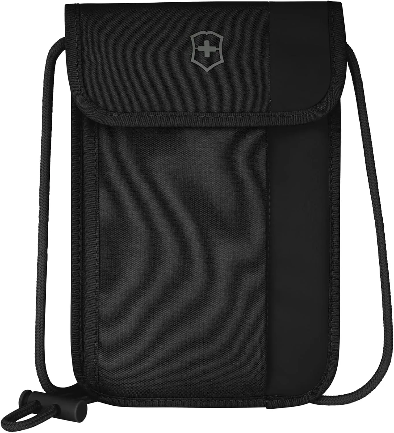 Victorinox Travel Essentials, Security Neck Pouch, Slim Bag with RFID - Black