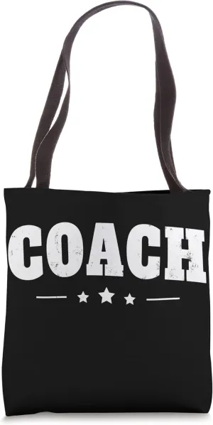 Vintage Coach T-shirt Funny Coaching Tee Tote Bag