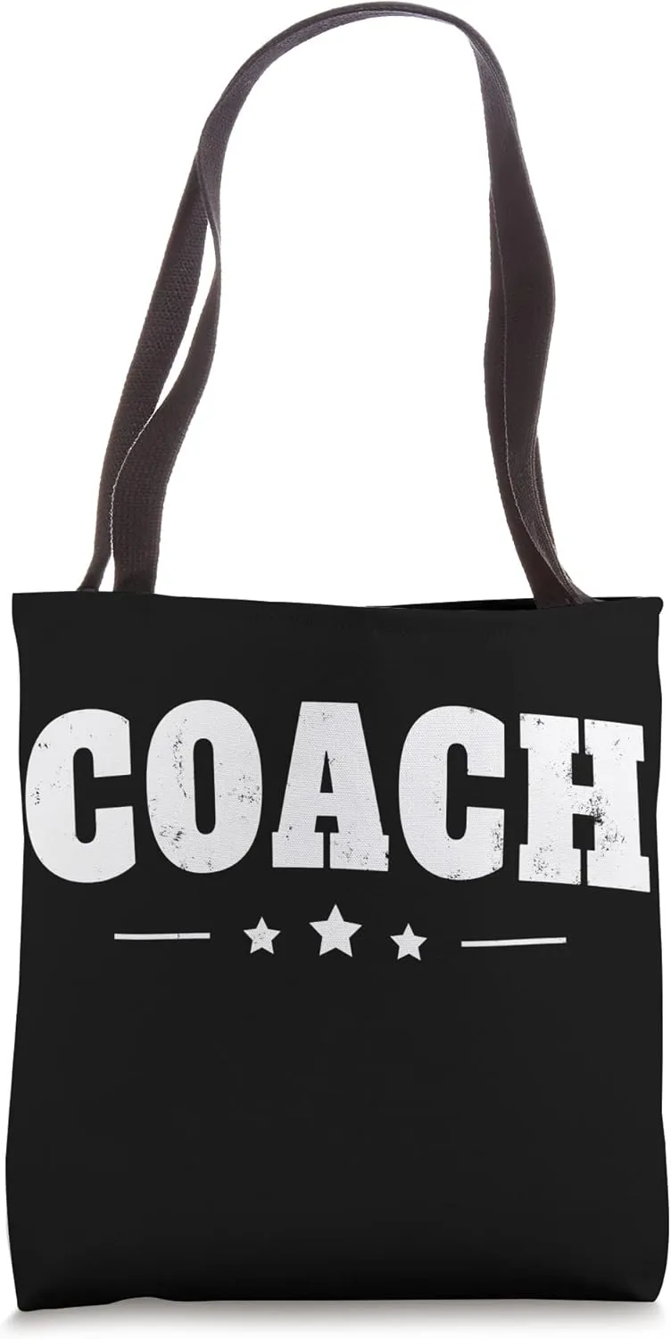 Vintage Coach T-shirt Funny Coaching Tee Tote Bag
