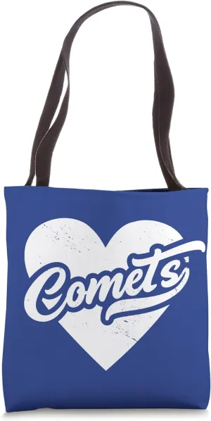 Vintage Comets School Spirit Go Comets Love Tote Bag