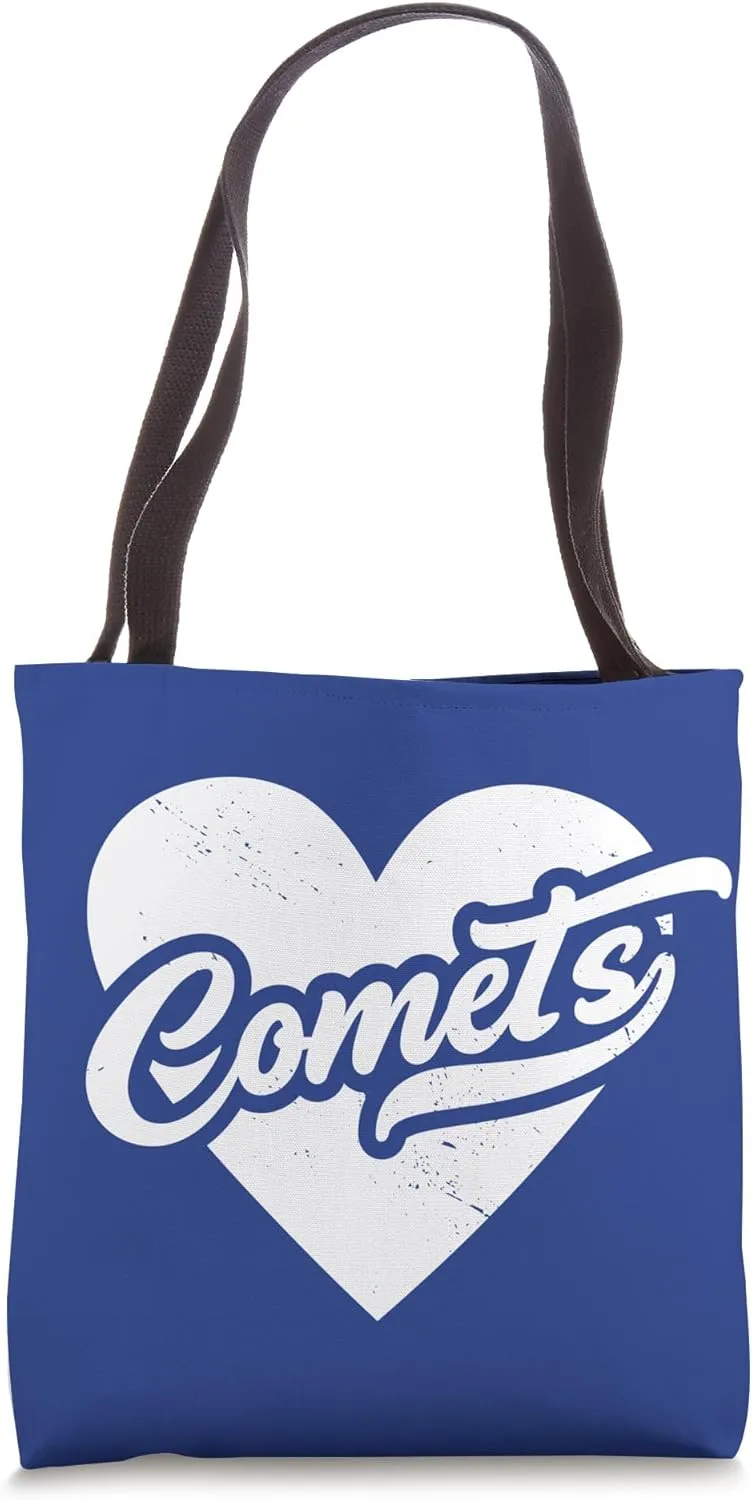 Vintage Comets School Spirit Go Comets Love Tote Bag