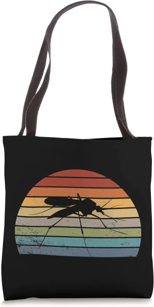 Vintage Mosquito Retro Mosquito Silhouette 70s 80s Style Tote Bag