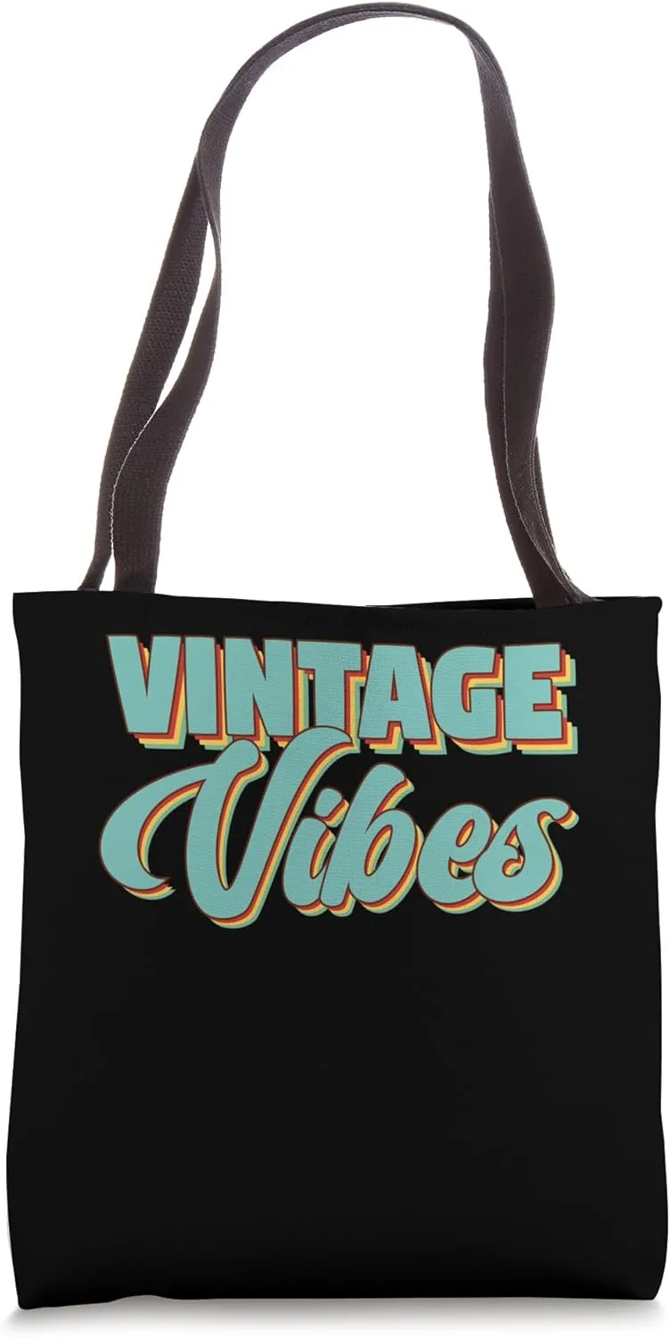 Vintage Vibes Old School Retro Pop Tote Bag