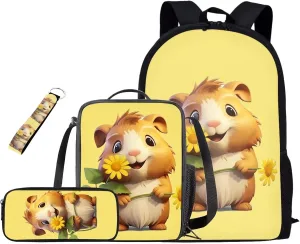 Voles Backpacks for Boys with Lunch Box Multi-Functional Shoulder Bag for School Teens Leakproof Freezable Lunch Bag with Strap for Picnic Shopping Hiking