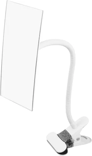 VOSAREA Vanity Mirror Desk Mount Anti-Peeping Makeup Mirror Clip Portable for Office and Cubicle