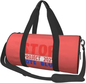 Vote Blue Stop Project 2025 Duffel Bag Gym Bag Travel Sports Tote Large Foldable Beach Swim Yoga1