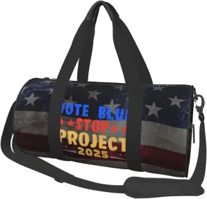 Vote Blue Stop Project 2025 Duffel Bag Gym Bag Travel Sports Tote Large Foldable Beach Swim Yoga4