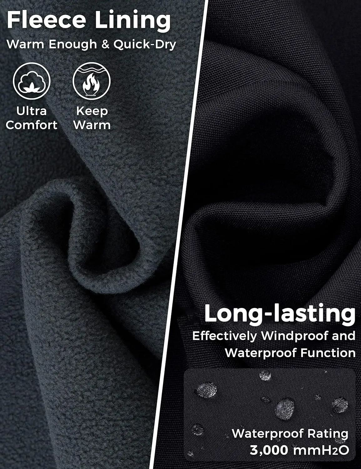 wantdo Unisex Waterproof Swim Parka Long Swim Cover Up Swim Coat for Adult and Youth