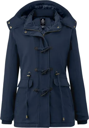 wantdo Women's Winter Thicken Jacket Cotton Coat with Removable Hood