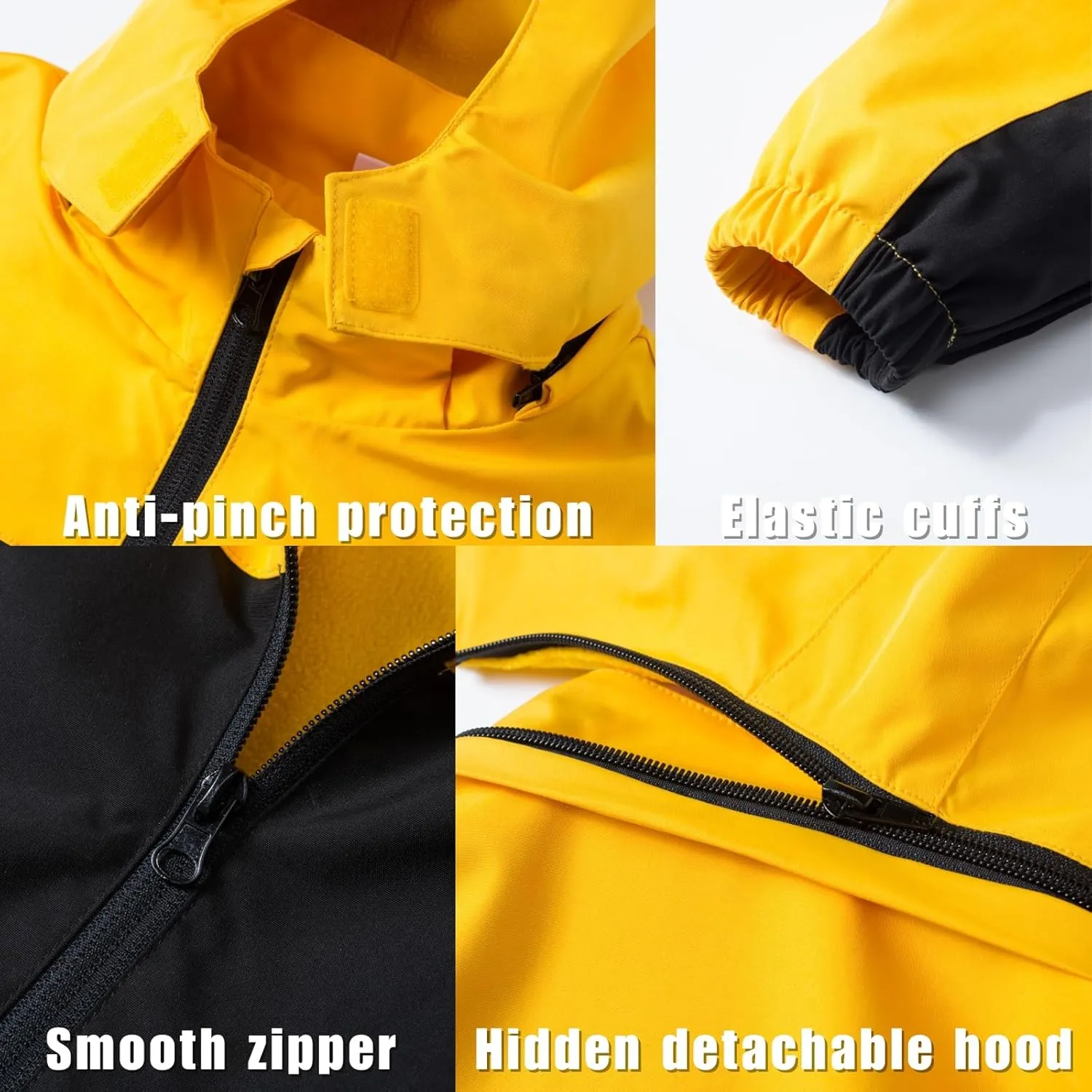 Waterproof Kids Rain Jackets With Hood,Lightweight Toddler Raincoat For Boys Girls，Kids Clothes Windbreaker Jacket