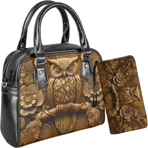 Waterproof Wallet and Purse Set Womens Satchel Purses and Handbags Top Handle Bag for Shopping