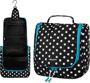 Wayfarer Supply Hanging Travel Toiletry Bag - Large Cosmetic Bag Organizer for Toiletries, Makeup and Shaving Supplies - Cruise and Travel Essentials for Women & Men