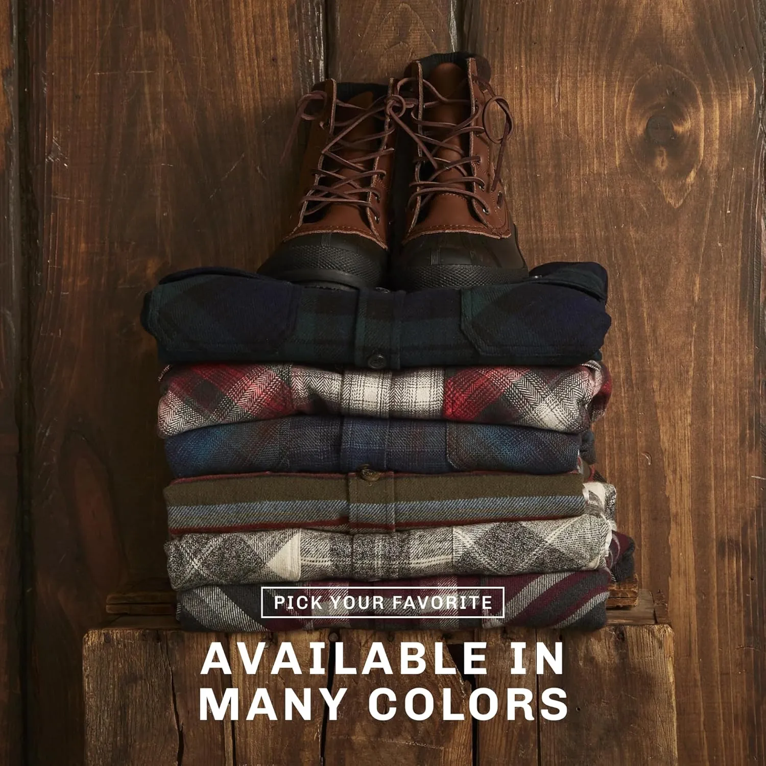 Weatherproof Vintage Mens Hooded and Non-Hooded Sherpa Lined Soft Brushed Plaid Flannel Button-Down Shirt Jacket