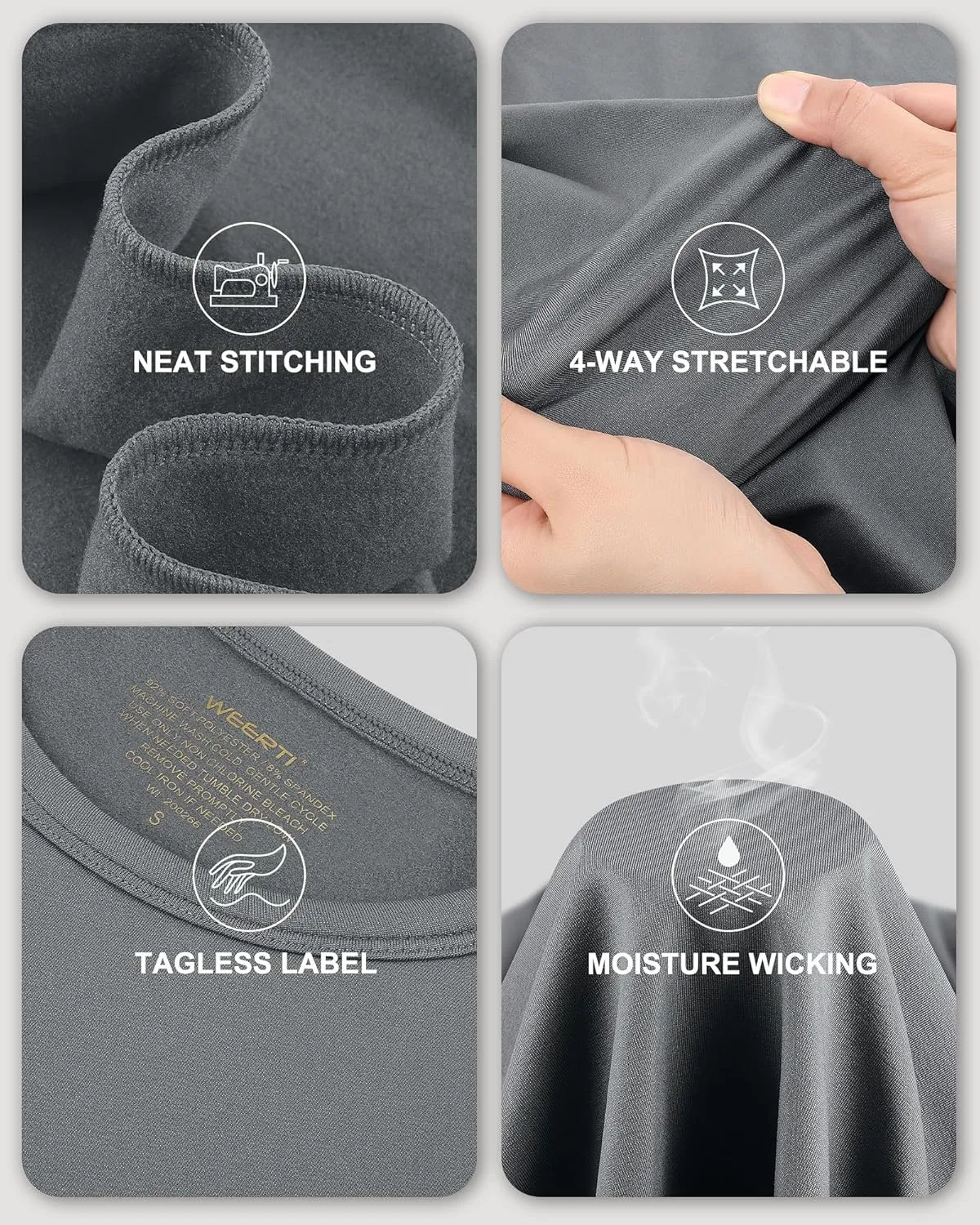 WEERTI Thermal Underwear for Women Long Johns with Fleece Lined, Base Layer Women Cold Weather Top Bottom