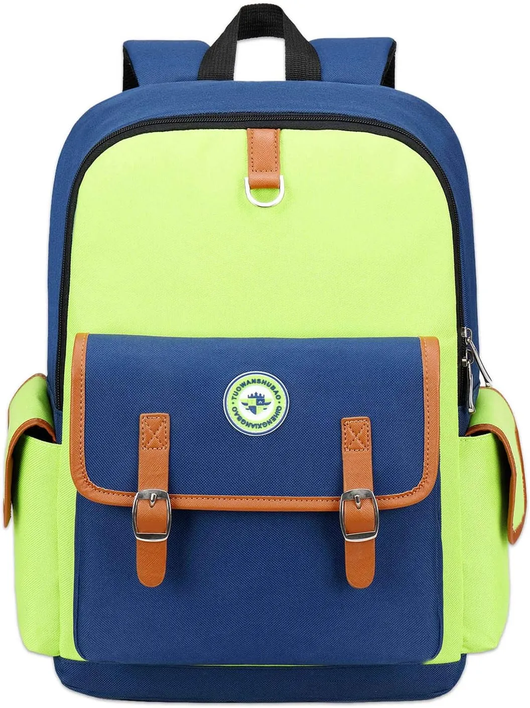 weiatas Kids Backpack Children Bookbag Preschool Kindergarten Elementary School Bag for Girls Boys (Green-blue, Large)