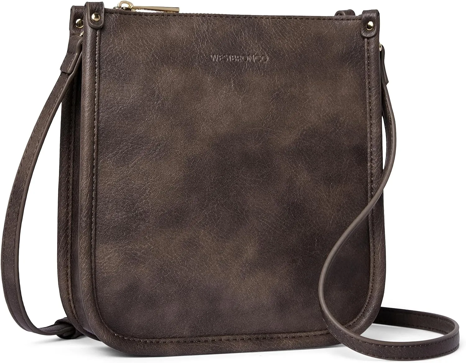 WESTBRONCO Crossbody Bag for Women Vegan Leather Wallet Purses Satchel Shoulder Bags Small Size