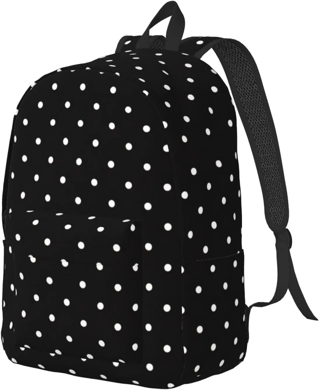 White Dot Pattern print Laptop Backpack for Women Men,Bookbag Casual Daypackfor College Work for Travel Computer